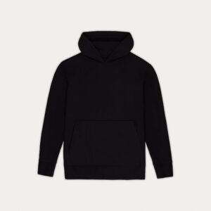 black plain hoodie